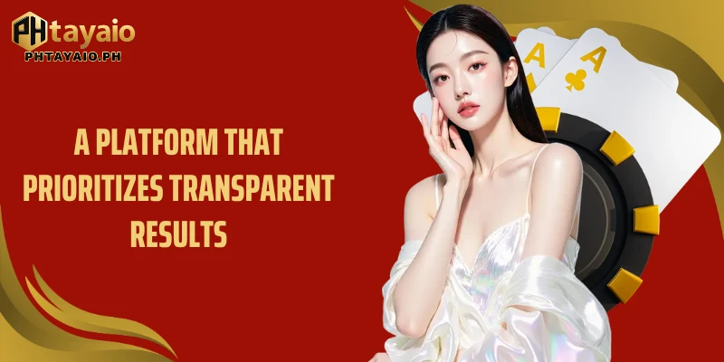 A platform that prioritizes transparent results